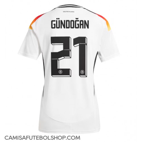Camisa de time de futebol Alemanha Ilkay Gundogan #21 Replicas 1º Equipamento Europeu 2024 Manga Curta